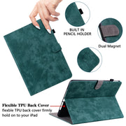 For Honor Pad V8 Pro Tiger Pattern Flip Leather Tablet Case(Dark Green)