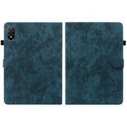 For Honor Pad V8 Pro Tiger Pattern Flip Leather Tablet Case(Dark Blue)