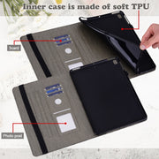 For Lenovo Tab P11 Gen 2 Tree & Deer Pattern Embossed Leather Tablet Case(Grey)