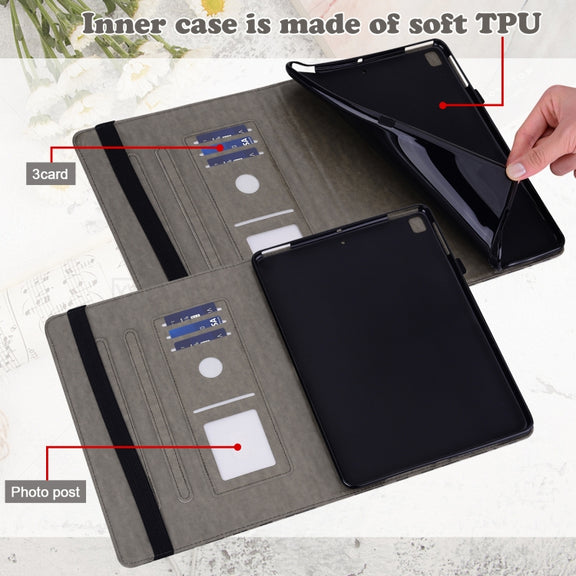 For Lenovo Tab P11 Pro Gen 2 Tree & Deer Pattern Embossed Leather Tablet Case(Grey)