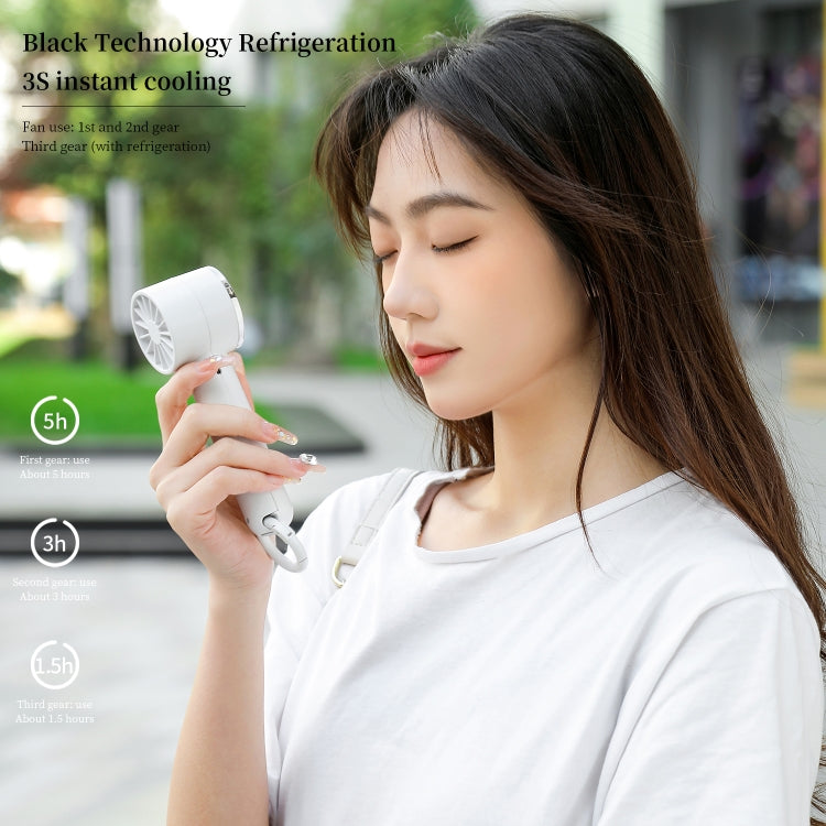 U16 Portable Handheld Cooling Electric Fan(White) - Electric Fans by PMC TechLife | Online Shopping South Africa | PMC TechLife | Buy Now Pay Later Mobicred