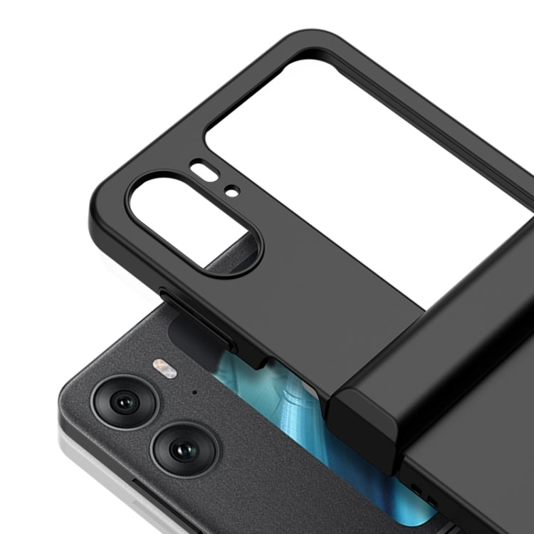 For OPPO Find N2 Flip Three-stage Skin Feel PC Phone Case with Hinge(White) - free shipping - PMC TechLife - Order now!