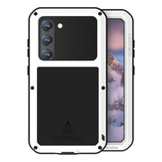 For Samsung Galaxy S23 5G LOVE MEI Metal Shockproof Life Water-resistant Dustproof Phone Case(White)