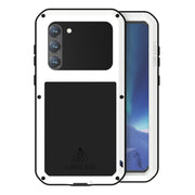 For Samsung Galaxy S23+ 5G LOVE MEI Metal Shockproof Life Water-resistant Dustproof Phone Case(White)