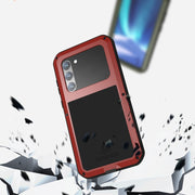 For Samsung Galaxy S23+ 5G LOVE MEI Metal Shockproof Life Water-resistant Dustproof Phone Case(Red)