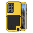 For Samsung Galaxy S23 Ultra 5G LOVE MEI Metal Shockproof Life Waterproof Dustproof Phone Case(Yellow) - free shipping - PMC TechLife - Order now!