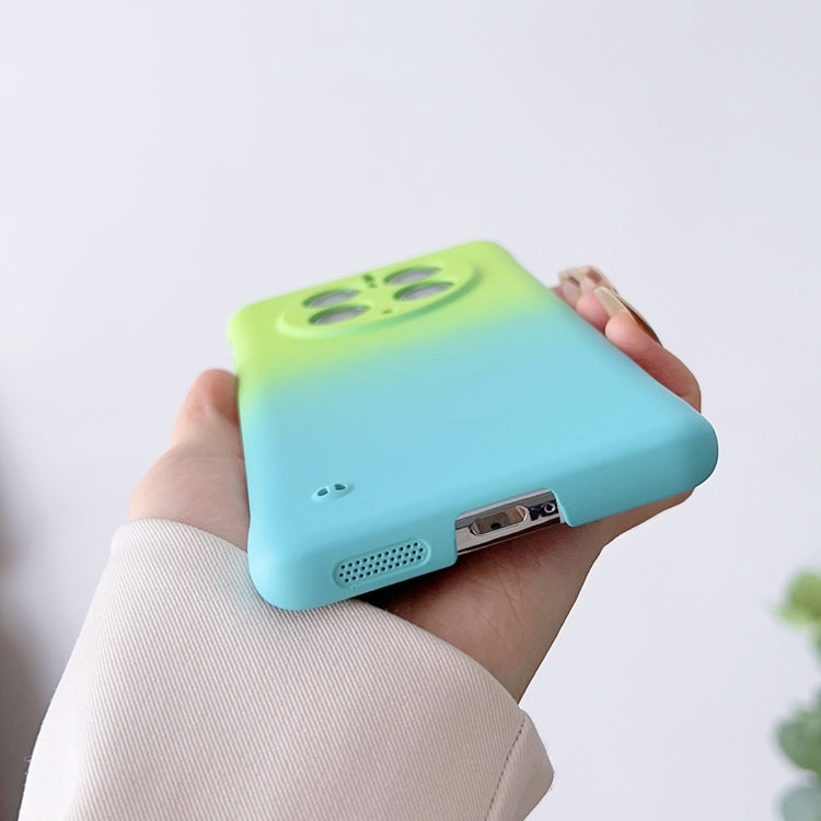 For Huawei Mate 40 Frameless Skin Feel Gradient Phone Case(Orange Yellow)