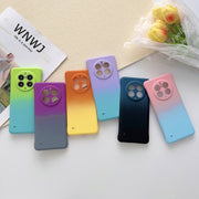 For Huawei P50 Pro Frameless Skin Feel Gradient Phone Case(Blue Black)