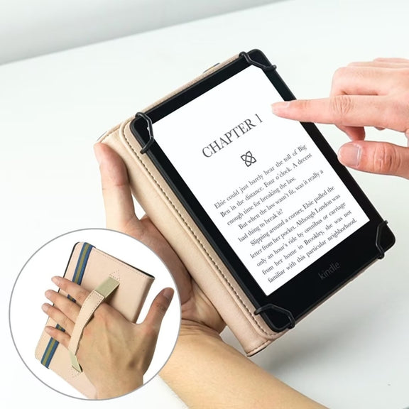 For 6 inch Rotating Universal Leather Tablet Case(Grey)