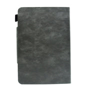 For 7 inch Suede Cross Texture Magnetic Clasp Leather Tablet Case(Grey)