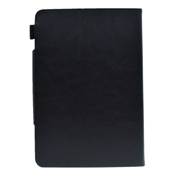 For 8 inch Suede Cross Texture Magnetic Clasp Leather Tablet Case(Black)