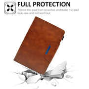 For 8 inch Suede Cross Texture Magnetic Clasp Leather Tablet Case(Brown)