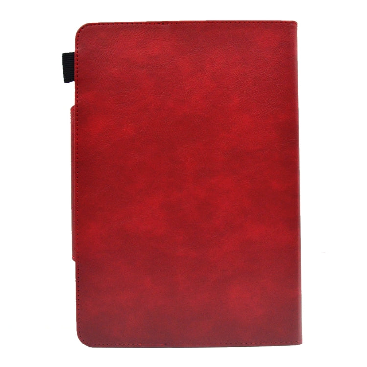 For 8 inch Suede Cross Texture Magnetic Clasp Leather Tablet Case(Red) - 8 inch by PMC TechLife | Online Shopping South Africa | PMC TechLife | Buy Now Pay Later Mobicred