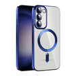 For Samsung Galaxy S23+ 5G CD Texture Plating TPU MagSafe Phone Case with Lens Film(Royal Blue) - Galaxy S23+ 5G Cases by PMC TechLife | Online Shopping South Africa | PMC TechLife