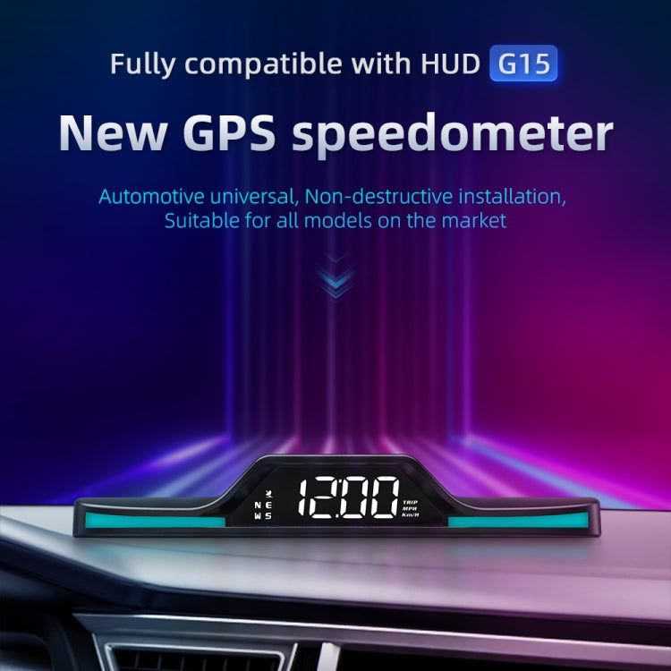 G15 Car HD GPS Head-Up Display with Color Changing Ambient Light - Head Up Display System by PMC TechLife | Online Shopping South Africa | PMC TechLife | Buy Now Pay Later Mobicred