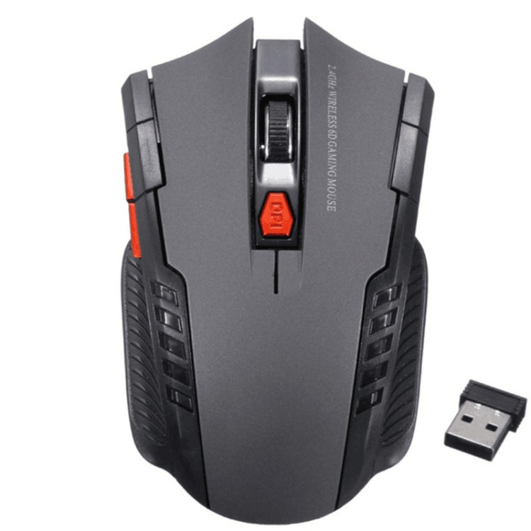 6-keys 2.4G 1600DPI Three-speed Adjustable Wireless Office Mouse(Silver Grey) - Wireless Mice by PMC TechLife | Online Shopping South Africa | PMC TechLife