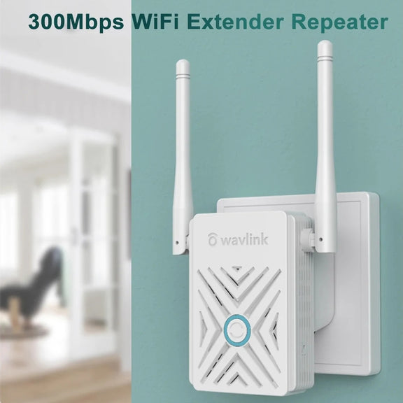 Wavlink WN578W2 300Mbps 2.4GHz WiFi Extender Repeater Home Wireless Signal Amplifier(UK Plug)