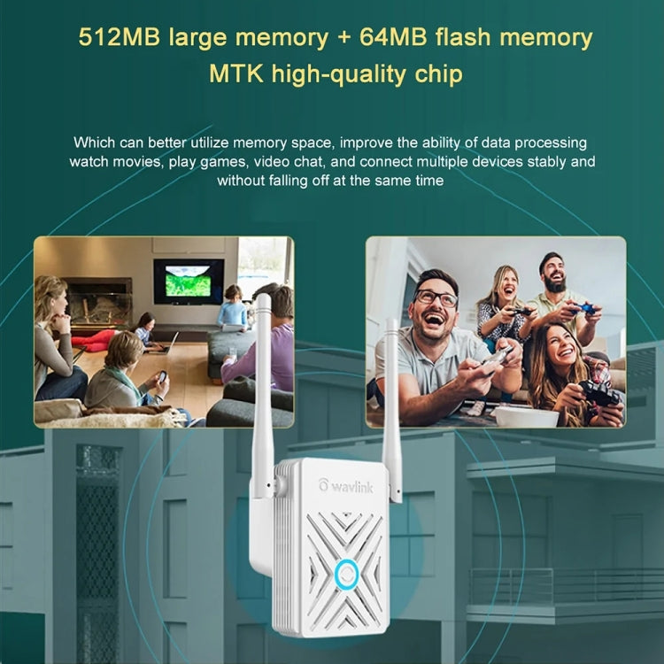 Wavlink WN578W2 300Mbps 2.4GHz WiFi Extender Repeater Home Wireless Signal Amplifier(UK Plug)