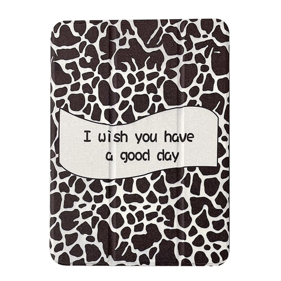 Magnetic Detachable Painted Tablet Leather Case For iPad Air 11 2024 / iPad Pro 11 2022 / 2021 / 2020 / 2018(Black and White Spots)