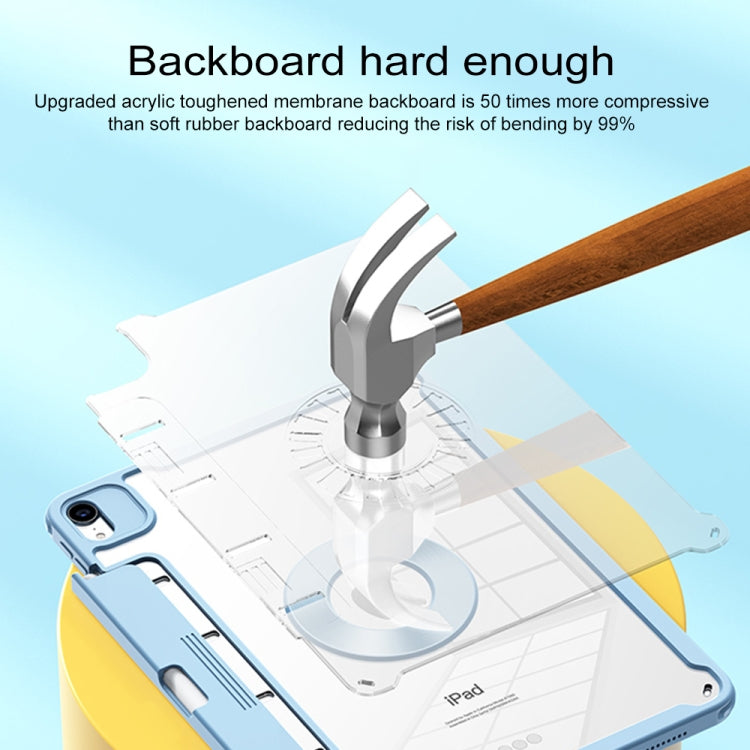 For Huawei MatePad 10.8 Detachable Rotating Leather Tablet Case(Blue)