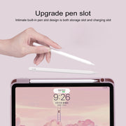For Huawei MatePad 11 Acrylic Rotating Leather Tablet Case(Blue)