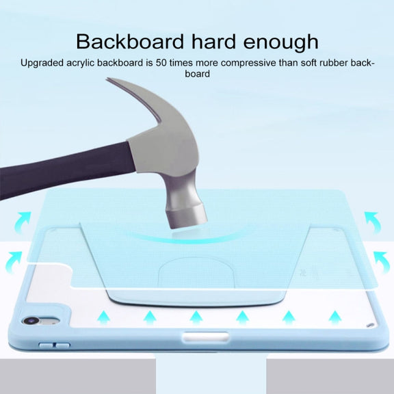 For Huawei MatePad 11 Acrylic Rotating Leather Tablet Case(Blue)