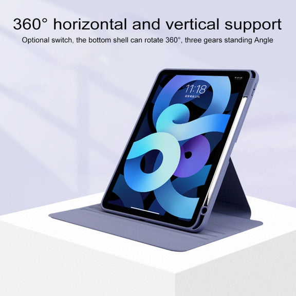 For Huawei MatePad 11 Acrylic Rotating Leather Tablet Case(Blue)