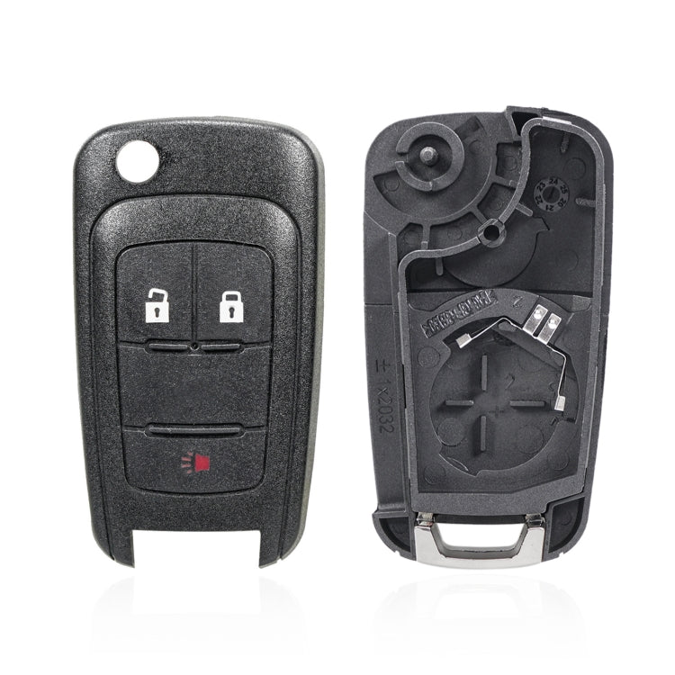 For Opel Car Keys Replacement Car Key Case with Foldable Key Blade(3 Buttons) - Remote Car Key by PMC TechLife | Online Shopping South Africa | PMC TechLife | Buy Now Pay Later Mobicred