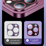 For iPhone 14 Plus R-JUST RH05 Magnetic Leather Metal Phone Case(Purple)