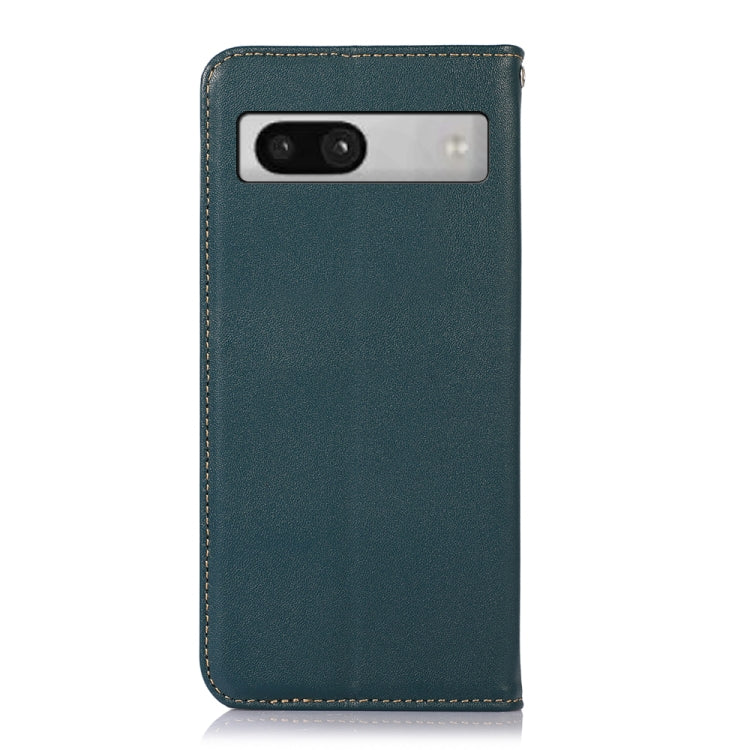 For Google Pixel 7a KHAZNEH Nappa Top Layer Cowhide Leather Phone Case(Green) - Google Cases by PMC TechLife | Online Shopping South Africa | PMC TechLife | Buy Now Pay Later Mobicred