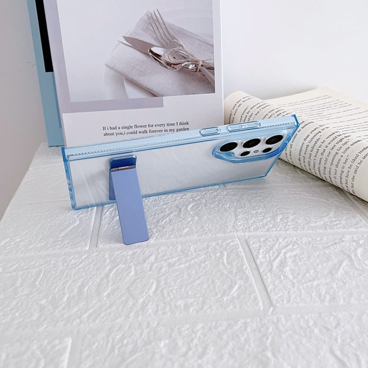 For Samsung Galaxy S23 Ultra 5G High Transparent Holder Phone Case(White) - Galaxy S23 Ultra 5G Cases by PMC TechLife | Online Shopping South Africa | PMC TechLife