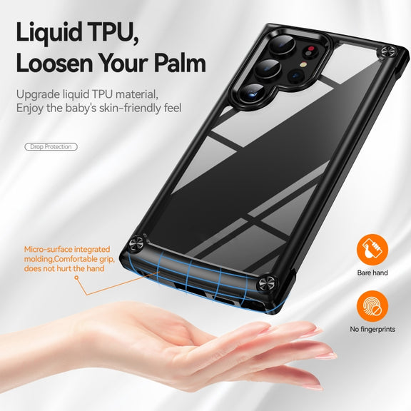 For Samsung Galaxy S24 Ultra 5G TPU + PC Lens Protection Phone Case(Black)