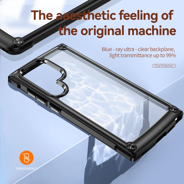 For Samsung Galaxy S24 Ultra 5G TPU + PC Lens Protection Phone Case(Black) - Galaxy S24 Ultra 5G Cases by PMC TechLife | Online Shopping South Africa | PMC TechLife