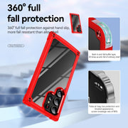 For Samsung Galaxy S24 Ultra 5G TPU + PC Lens Protection Phone Case(Red)