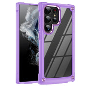 For Samsung Galaxy S24 Ultra 5G TPU + PC Lens Protection Phone Case(Purple)