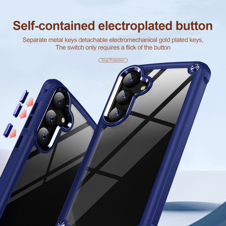 For Samsung Galaxy S24+ 5G TPU + PC Lens Protection Phone Case(Blue) - Galaxy S24+ 5G Cases by PMC TechLife | Online Shopping South Africa | PMC TechLife