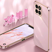 For Honor X8a 2023 XINLI Straight Edge 6D Electroplate TPU Phone Case(White)
