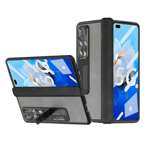 For Huawei Mate X2 5G Napa Texture All-inclusive Phone Case(White)