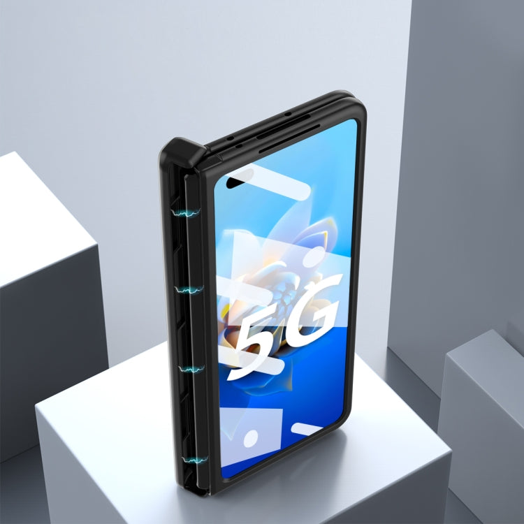 For Huawei Mate X2 5G Napa Texture All-inclusive Phone Case(Blue)