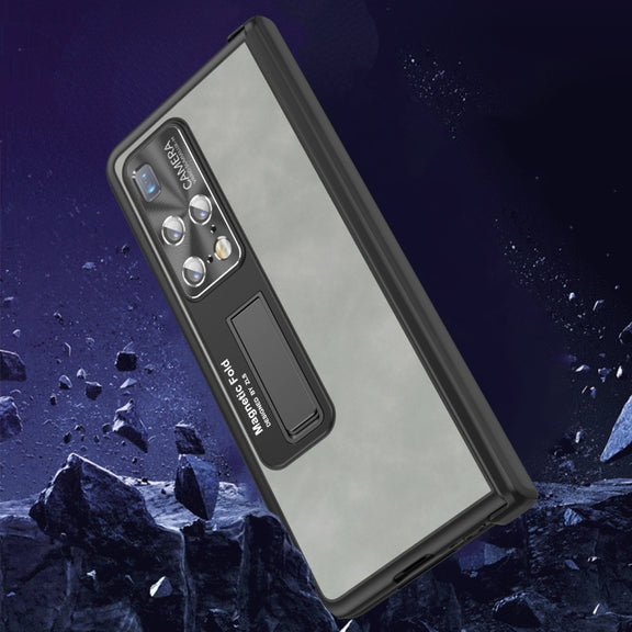 For Huawei Mate X2 5G Napa Texture All-inclusive Phone Case(Blue)