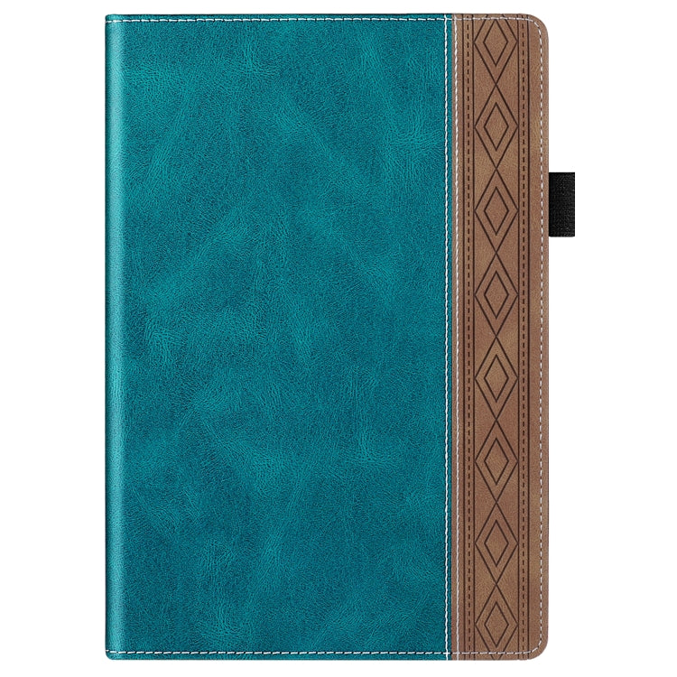 For Lenovo Tab M10 Plus 3rd Gen Splicing Series Tablet Leather Case(Dark Green) - Lenovo by PMC TechLife | Online Shopping South Africa | PMC TechLife | Buy Now Pay Later Mobicred