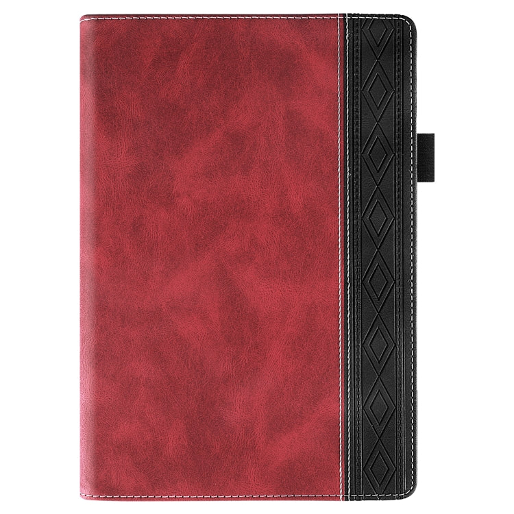 For Lenovo Tab M10 Plus 3rd Gen Splicing Series Tablet Leather Case(Red) - Lenovo by PMC TechLife | Online Shopping South Africa | PMC TechLife | Buy Now Pay Later Mobicred