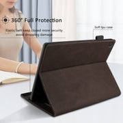 For Huawei MatePad SE Splicing Series Tablet Leather Case(Coffee)