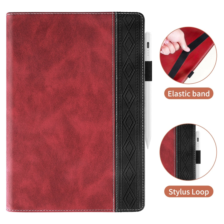 For Huawei MatePad SE Splicing Series Tablet Leather Case(Red)