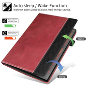For Huawei MatePad SE Splicing Series Tablet Leather Case(Red)