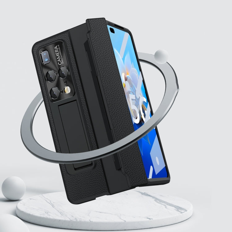 For Huawei Mate X2 Integrated Full Coverage Hinge Phone Case with Stylus(Gold+White) - Huawei Cases by PMC TechLife | Online Shopping South Africa | PMC TechLife | Buy Now Pay Later Mobicred