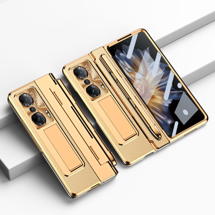 For Honor Magic Vs Integrated Full Coverage Hinge Phone Case with Stylus(Gold+Gold) - Honor Cases by PMC TechLife | Online Shopping South Africa | PMC TechLife | Buy Now Pay Later Mobicred