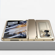 For Honor Magic Vs Integrated Folding Hinge Phone Case with Stylus(Champagne Gold)