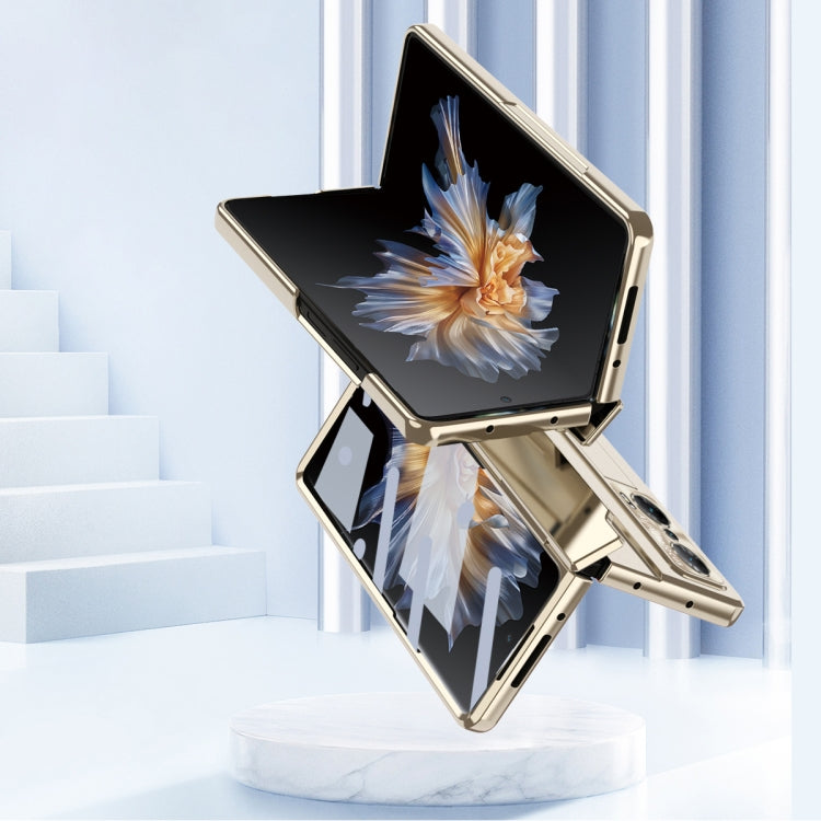 For Honor Magic Vs Integrated Folding Hinge Phone Case with Stylus(Silver) - Honor Cases by PMC TechLife | Online Shopping South Africa | PMC TechLife | Buy Now Pay Later Mobicred