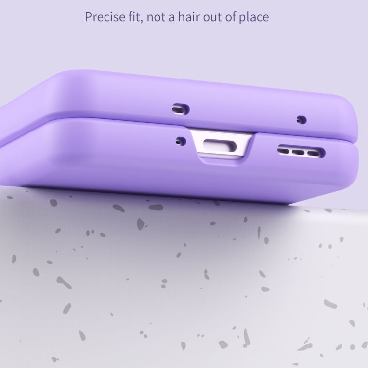 For OPPO Find N2 Flip Macaron Magnetic Ring Three-piece Phone Case with Protective Film(Transparent) - Find N2 Flip Cases by PMC TechLife | Online Shopping South Africa | PMC TechLife